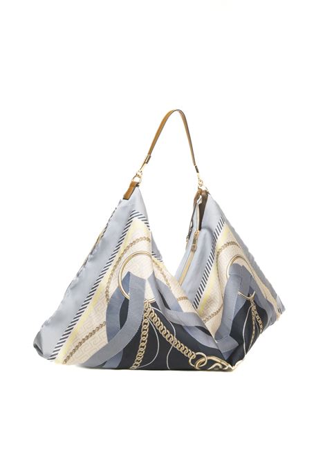 borsa a spalla foulard azzurra LIU JO | AA6194T2745FOULARD-P9222